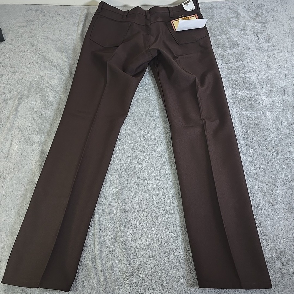 Wrangler Wrancher Dress Jeans Mens 38X34 Brown Western Cowboy Cabincore‎ Casual - Picture 4 of 8